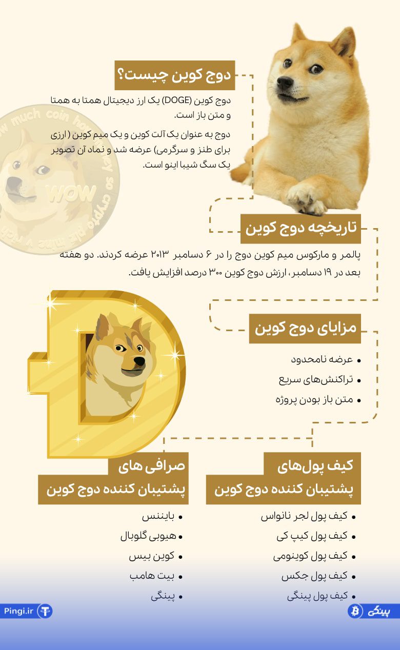 اینفوگرافیک دوج کوین چیست