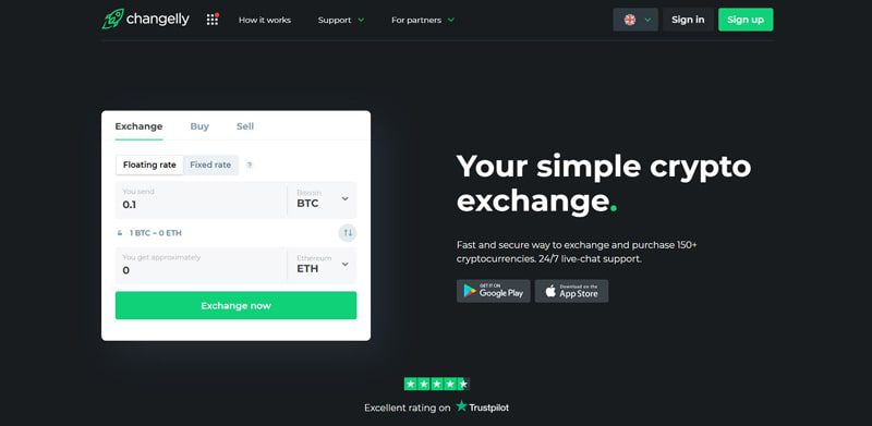 صرافی Changelly