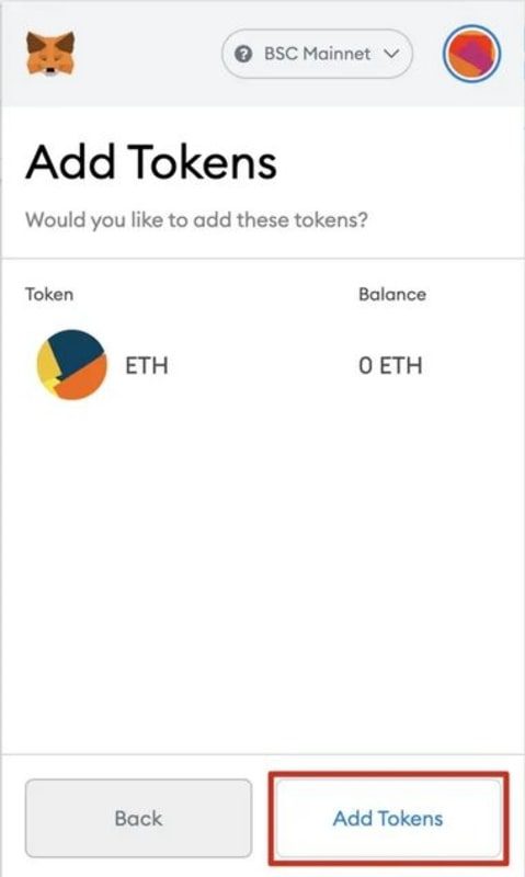 وارد کردن آدرس قرار داد توکن برای بازیابی ارز دیجیتال منتقل شده