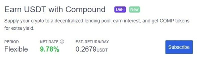 بدست آوردن تتر در Compound