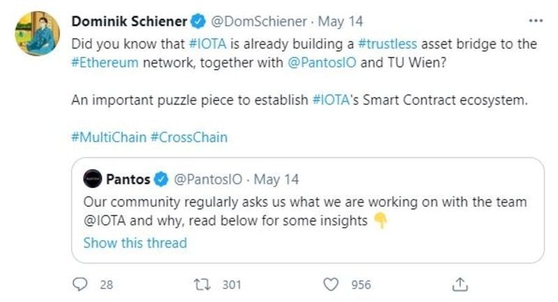 پل ارتباطی بین IOTA و اتریوم