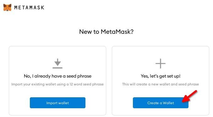ایجاد کیف پول Metamask