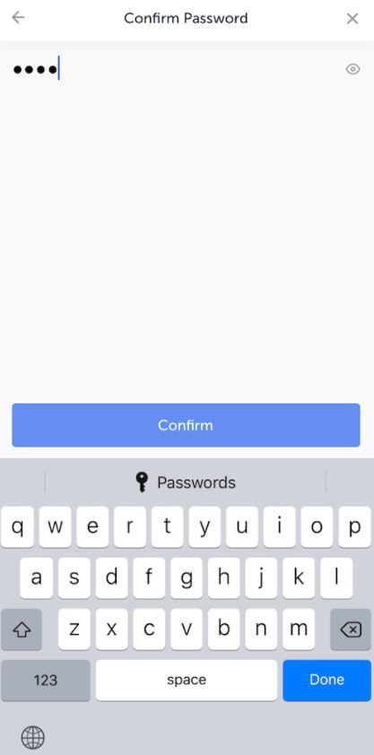 تأیید رمز عبور