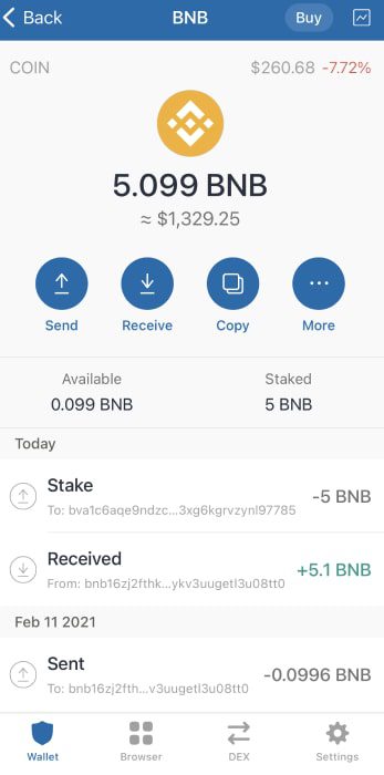 تکمیل فرآیند استیکینگ بایننس کوین