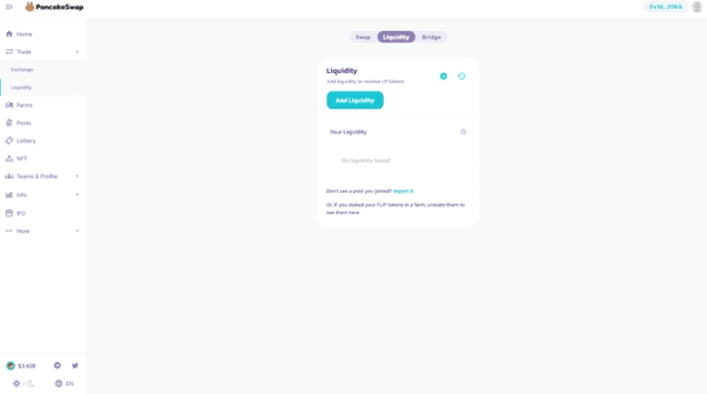 نحوه افزایش نقدینگی در صرافی پنکیک سواپ