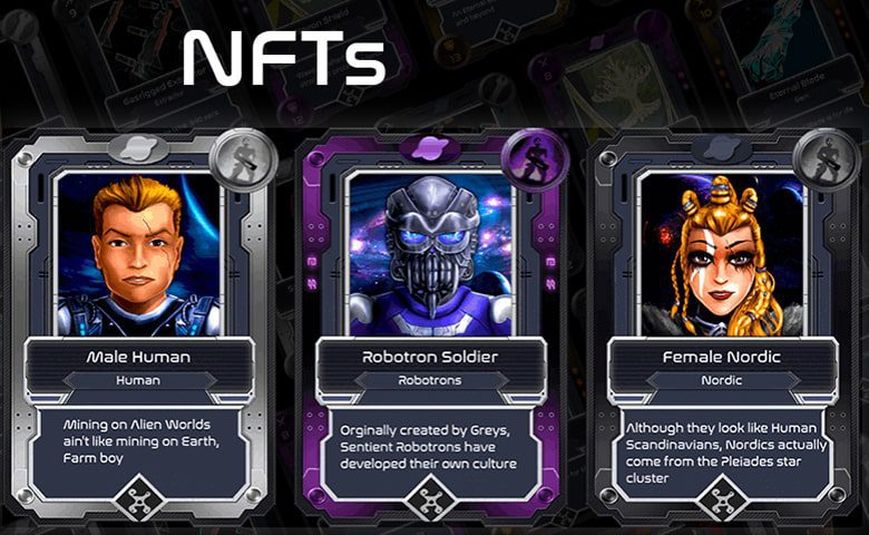nft ها در بازی Alien worlds