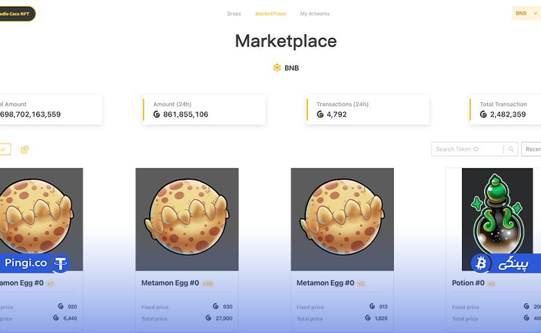 بازار ان اف تی در متاورس USM