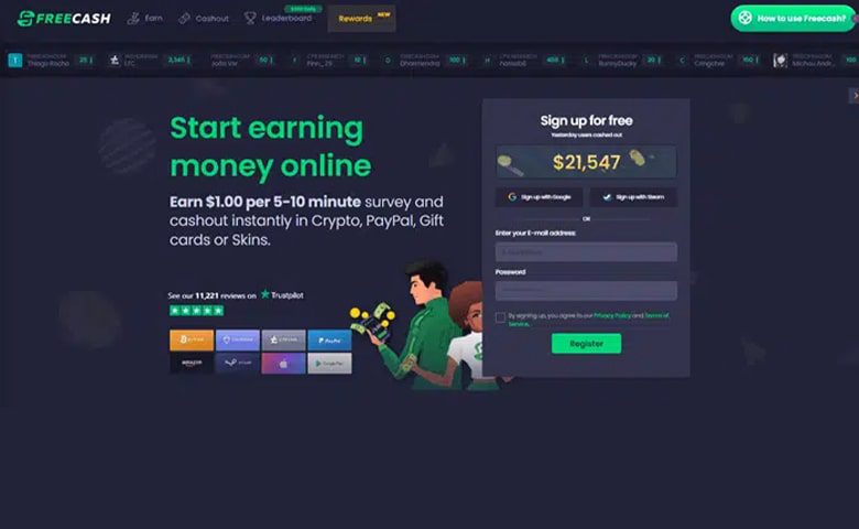 Freecash، نحوه دریافت رایگان رمز ارز شیبا