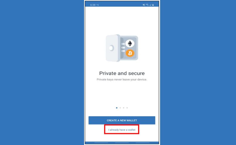 ورود به کیف پول تراست ولت