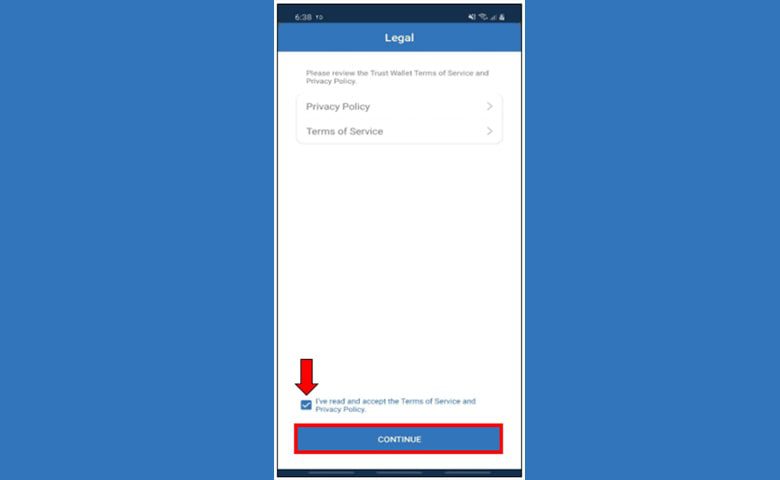 پذیرش قوانین تراست ولت