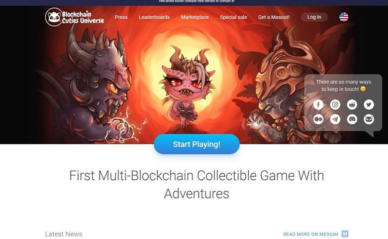 بلاکچین کیوتیز Blockchain Cuties، ماجراجویی و پاداش ترون