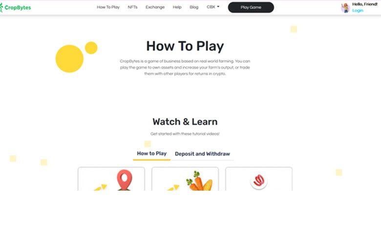 کراپبایتز The CropBytes، کشاورزی و کسب ترون TRX