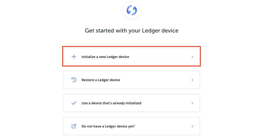 Get started with your Ledger device